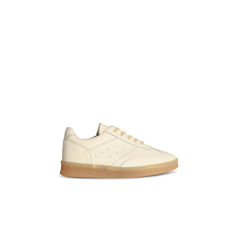 Mm6 Maison Margiela White Leather Sneakers Women
